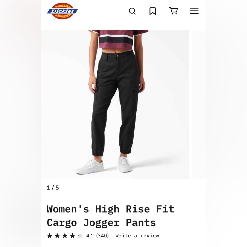 Women’s High Rise Fit Cargo Jogger Pants